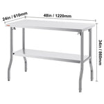 Folding Stainless Steel Prep Table