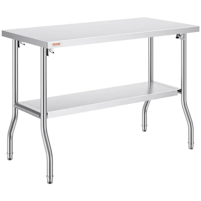 Folding Stainless Steel Prep Table