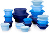 Sunburst Heritage Nesting Bowls & Canister Set, Airtight Press‑Seal Food Storage Vessels