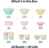 Sunburst Heritage Nesting Bowls & Canister Set, Airtight Press‑Seal Food Storage Vessels