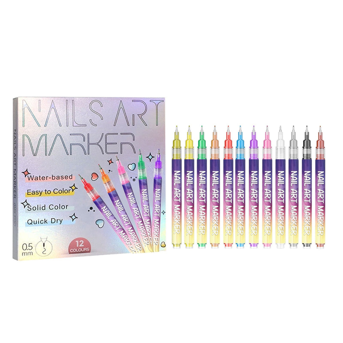 ⚽ Game Day Soccer Nail Art Pens | Paint Team Colors In Seconds