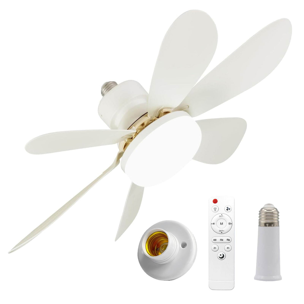 🏆LAST DAY SALE 50% OFF🔥 40W LED Ceiling Fan Light – 20.5” Ultra-Quiet with Remote 🎯 | E27 + FREE B22 Adapter 🔌 | For Bedroom 😴, Kitchen 👩‍🍳 & Garage 🛠️ – UK Ready! 🇬🇧
