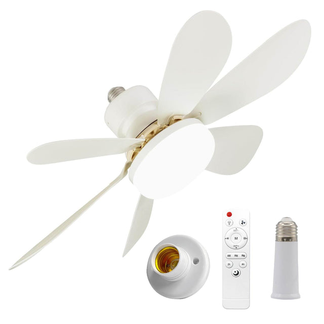 🏆LAST DAY SALE 50% OFF🔥 40W LED Ceiling Fan Light – 20.5” Ultra-Quiet with Remote 🎯 | E27 + FREE B22 Adapter 🔌 | For Bedroom 😴, Kitchen 👩‍🍳 & Garage 🛠️ – UK Ready! 🇬🇧