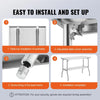 Folding Stainless Steel Prep Table