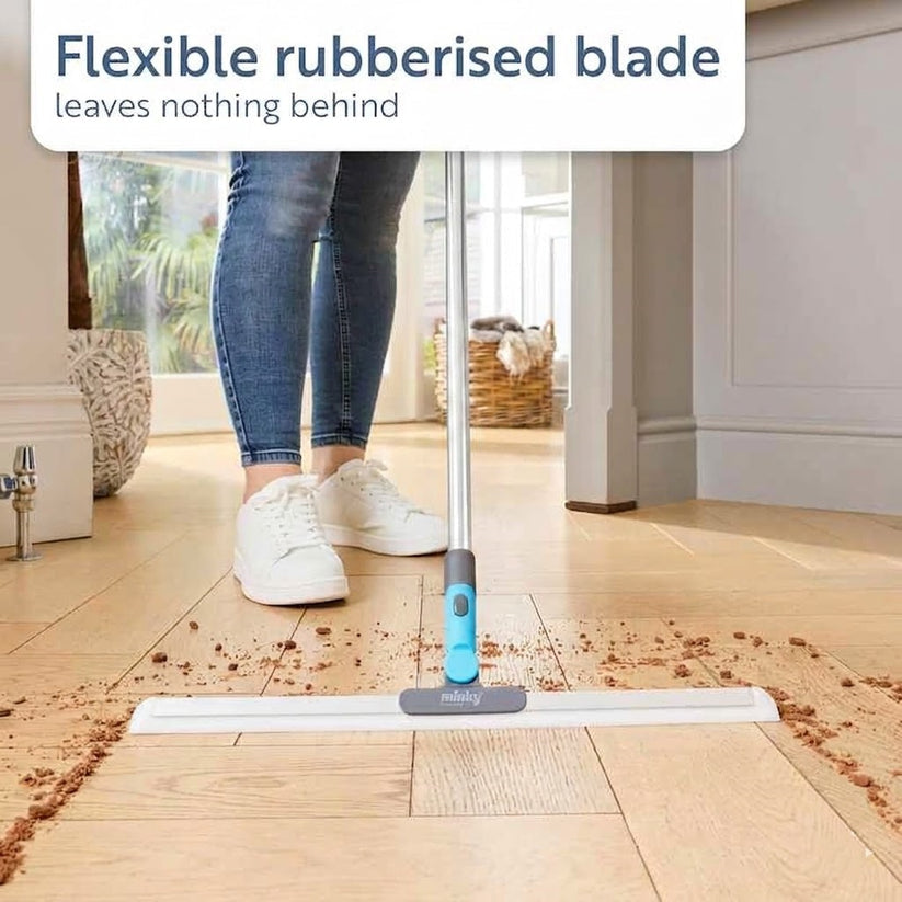 Smart Rubberized Floor Broom – Effortless Pet Hair Removal on All Smooth Flooring