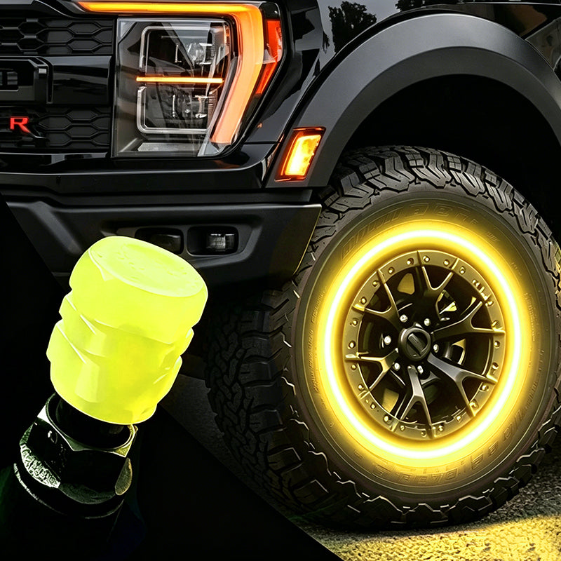 🔥💡Cool Glowing Tire Valve Caps – Instantly Upgrade Your Wheels