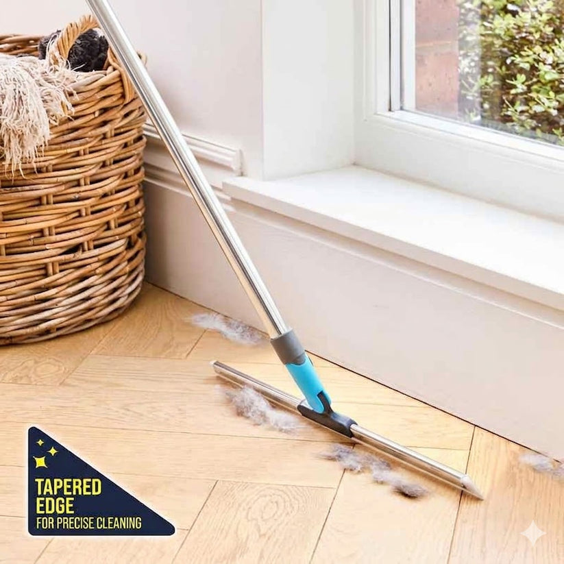 Smart Rubberized Floor Broom – Effortless Pet Hair Removal on All Smooth Flooring