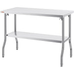 Folding Stainless Steel Prep Table